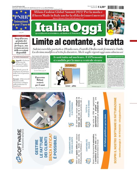 Italia oggi : quotidiano di economia finanza e politica